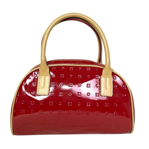Arcadia Handbags - ARCADIA Patent Leather Dome Top Handle Satchel Bag Purse